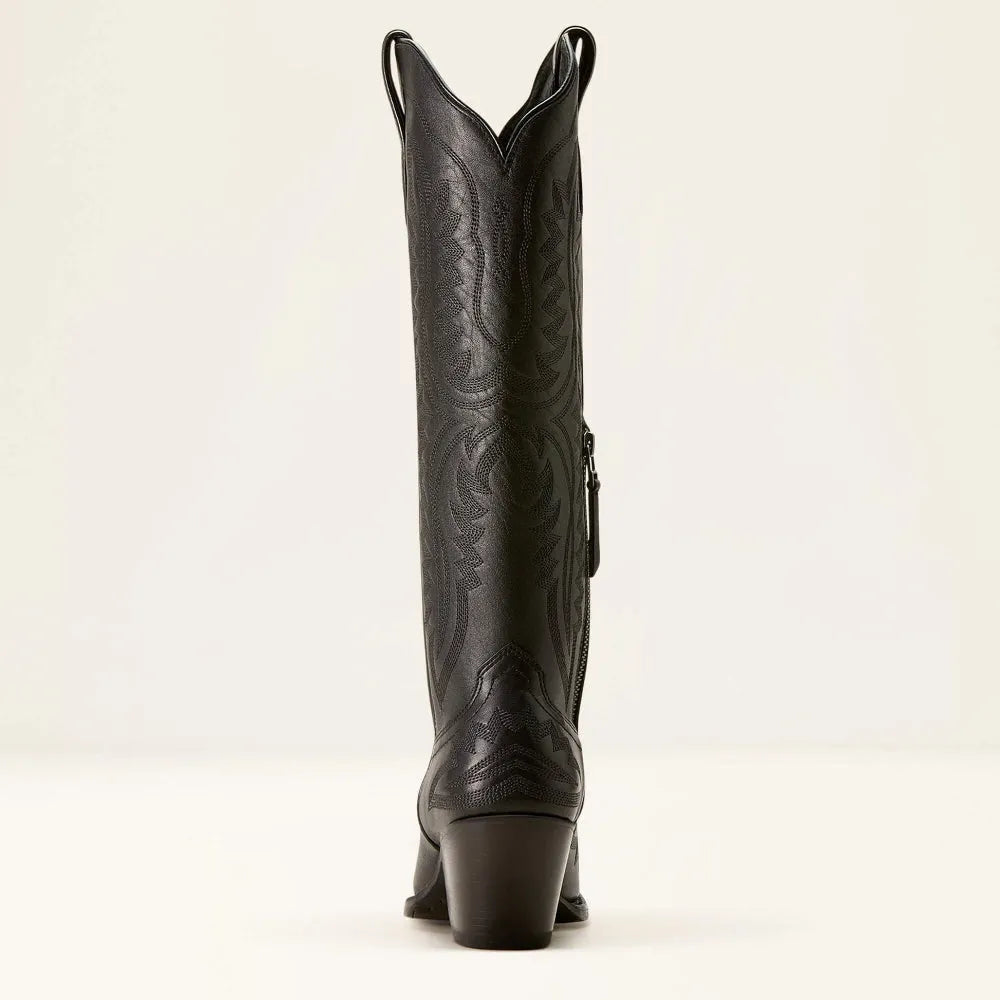 Harlow | Embroidered Cuban Heel Boots