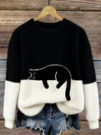 Lorea | Sweater with cat print