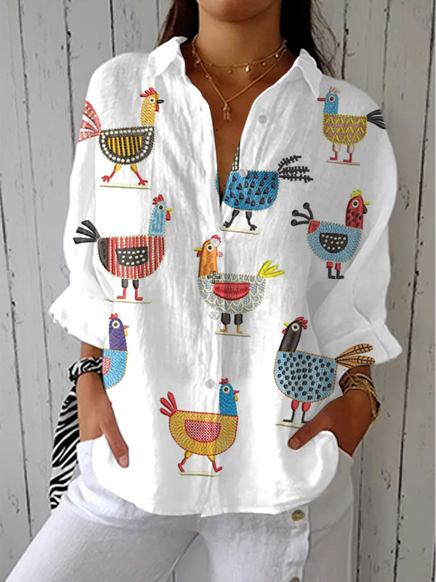 Parkes | Playful Hen Blouse