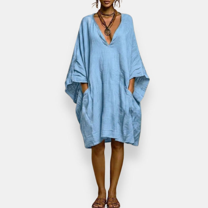 Cassienne | Oversized Low-Cut Dress