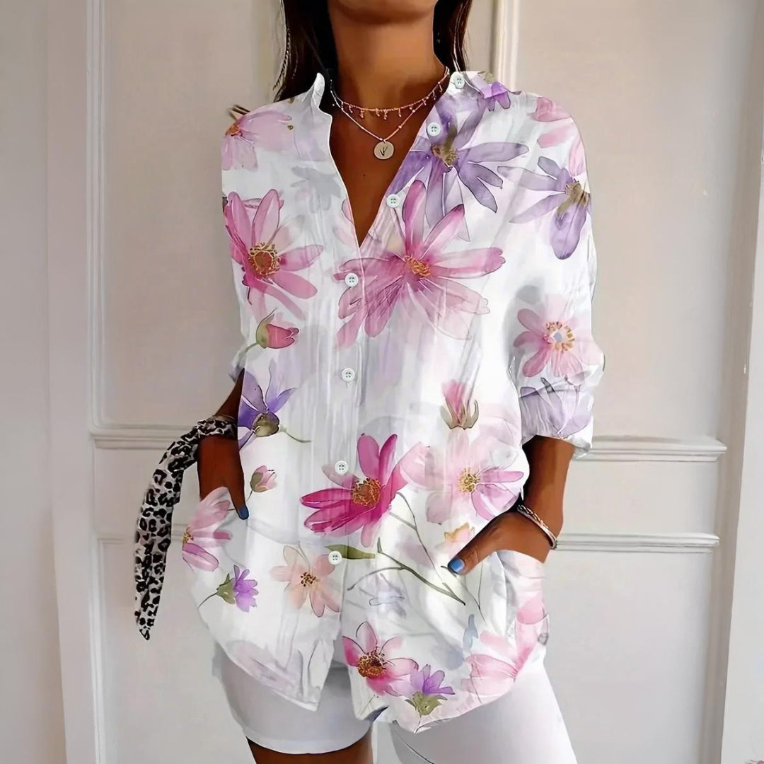 Selina | Colorful print blouse