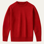 The Briarwood Men’s Oversized Knit Sweater with Elbow Patches