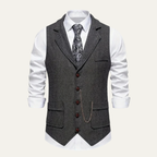 The Glendale Men’s Classic Tailored Tweed Waistcoat Gilet