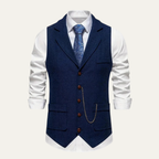 The Glendale Men’s Classic Tailored Tweed Waistcoat Gilet