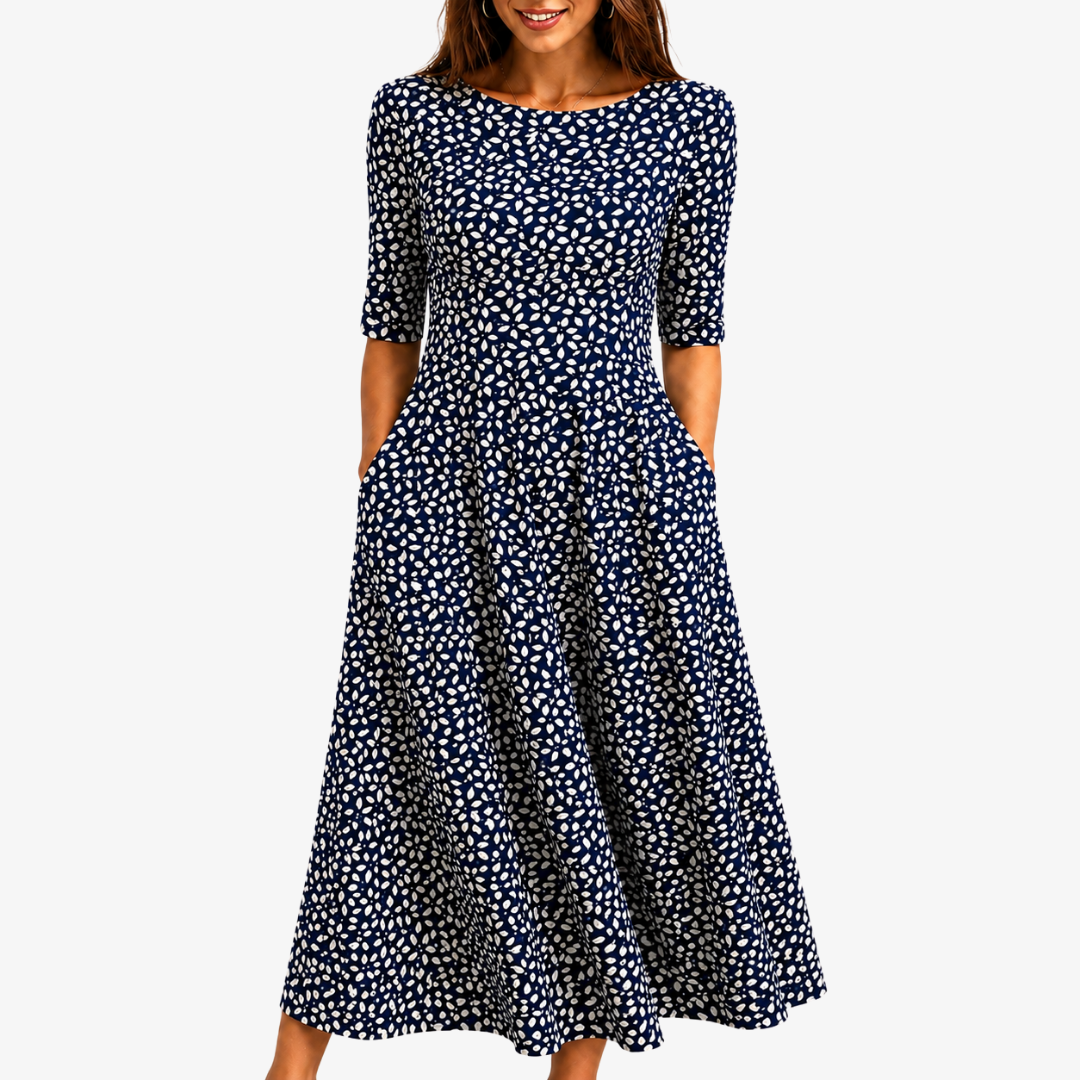 Midnight | Midnight Floral Maxi Dress with Pockets