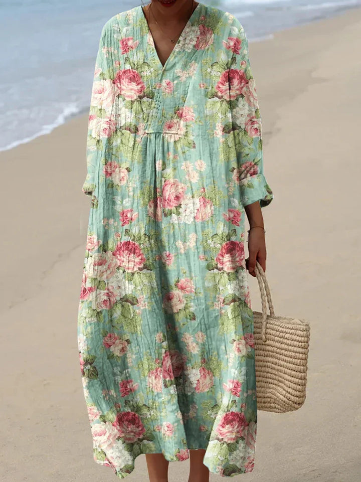 Ashlee | Robe à imprimé rose fleuri