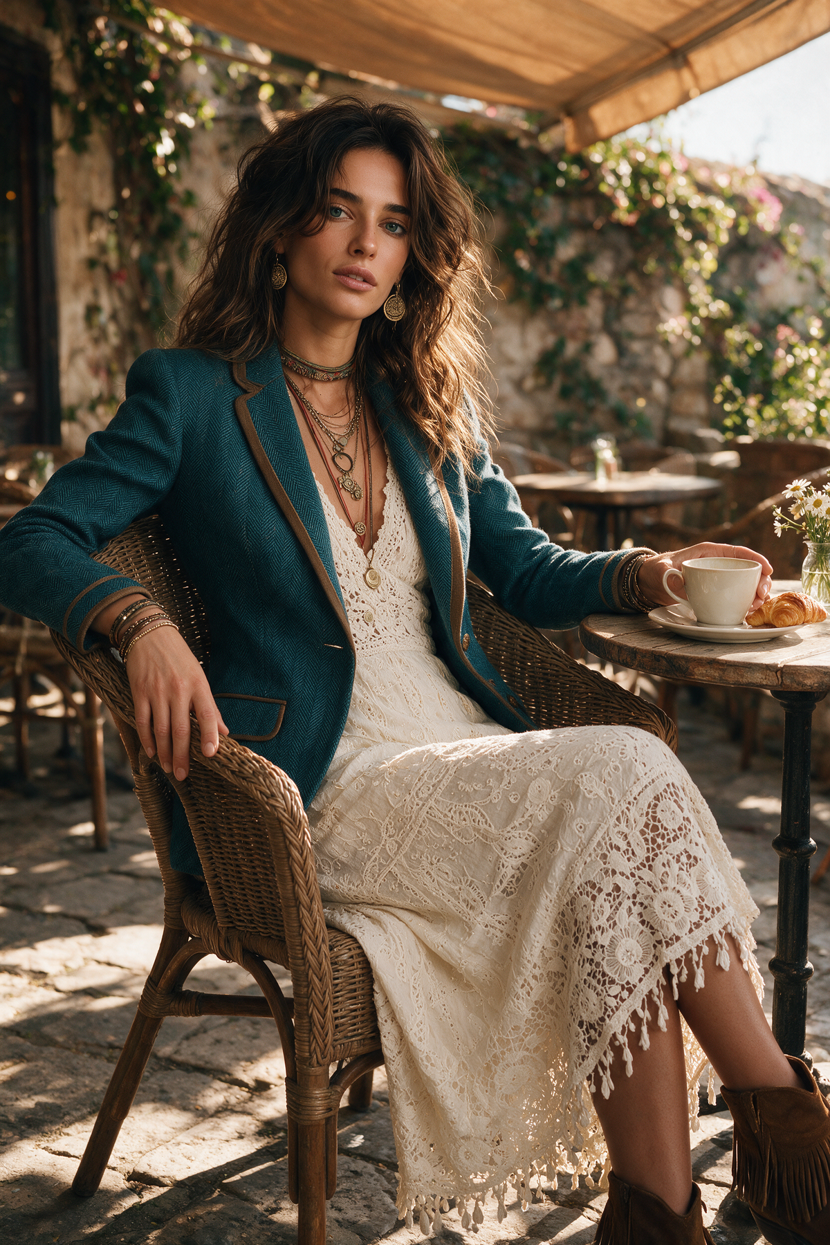 Vivienne | Tailored Blazer with Contrast Trim