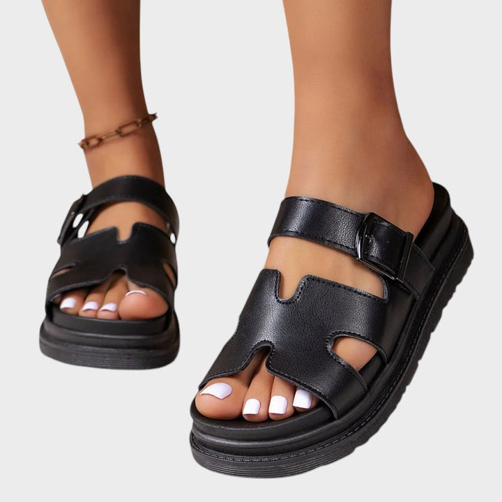 Elvanna | Sandales orthopédiques avec design en H