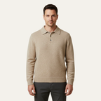 The Cedarfield Men's Trendy Soft Knit Polo Sweater