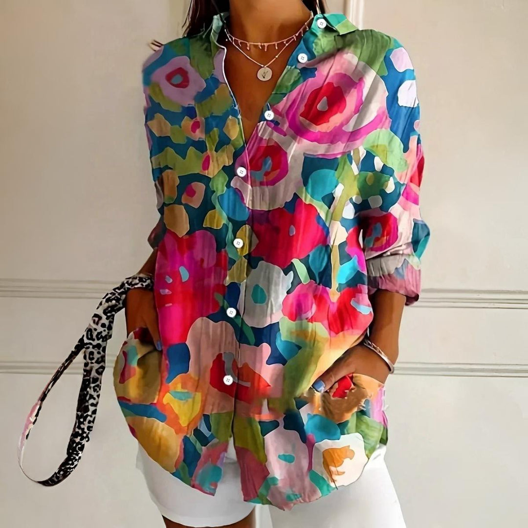 Selina | Colorful print blouse