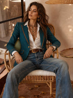 Vivienne | Tailored Blazer with Contrast Trim