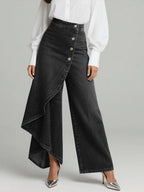 Nuria | Relaxed fit baggy high-waisted jeans