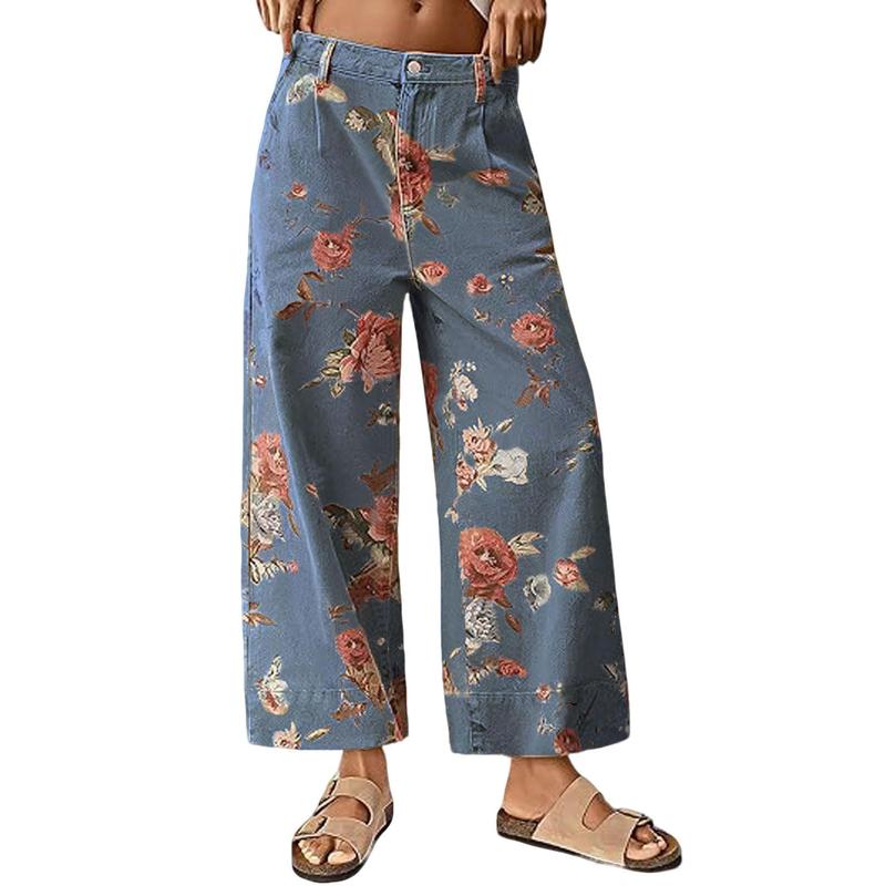 Jeleacia | Pantalons à motifs floraux