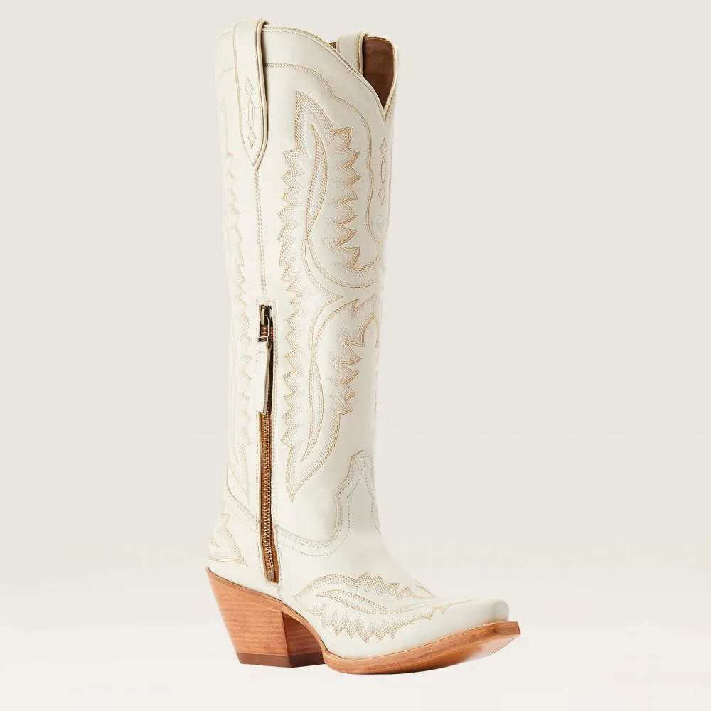 Harlow | Embroidered Cuban Heel Boots