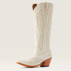 Harlow | Embroidered Cuban Heel Boots