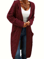 Harper | Long Hooded Cardigan