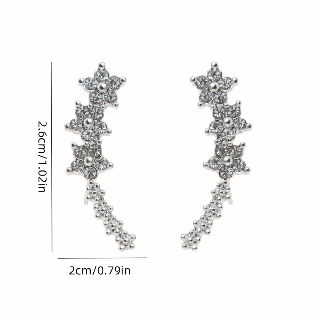Boucles d'oreilles intemporelles en forme de fleur