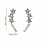 Timeless flower-shaped earrings
