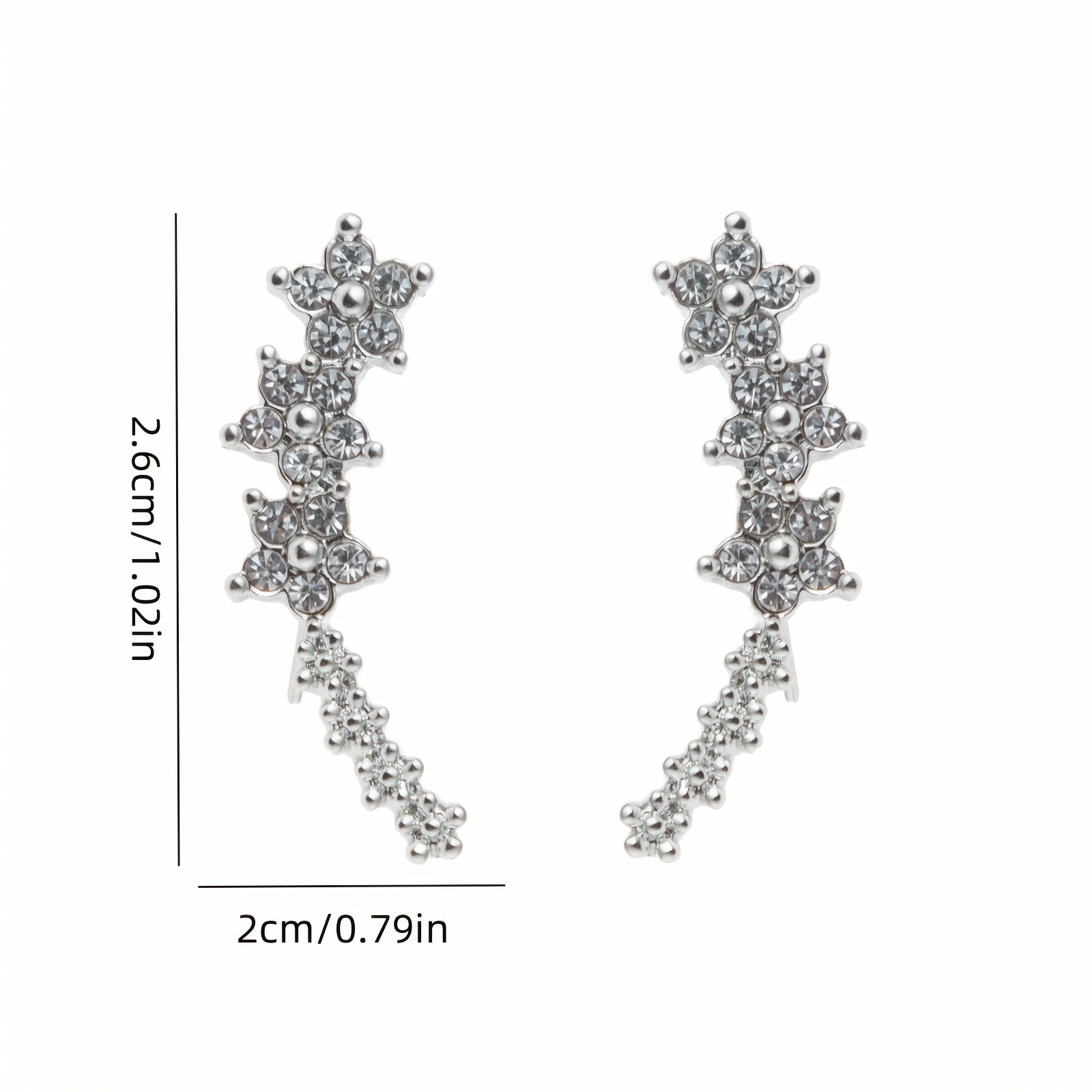 Timeless flower-shaped earrings