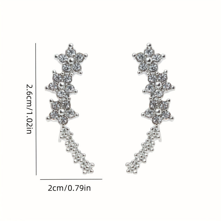 Boucles d'oreilles intemporelles en forme de fleur