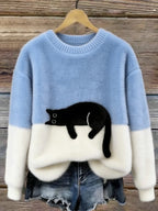 Lorea | Sweater with cat print