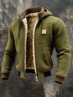 Nathaniel | Sherpa-Lined Waffle Jacket