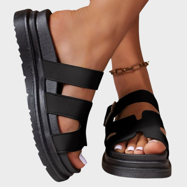 Elvanna | Sandales orthopédiques avec design en H