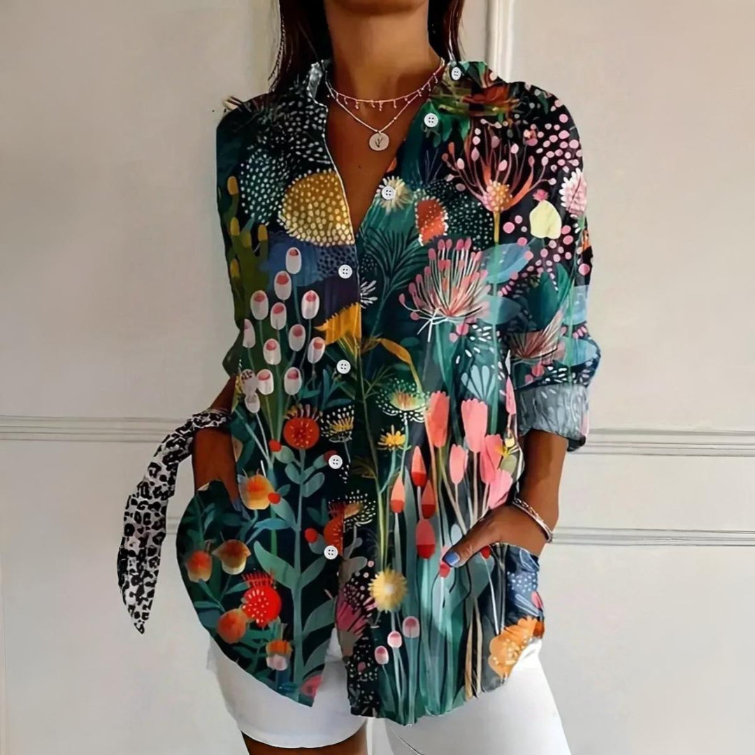 Selina | Colorful print blouse