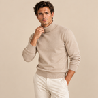 The Banbury Men's Classic Turtleneck Knit Sweater