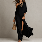 Serina | One-Shoulder Slit Dress