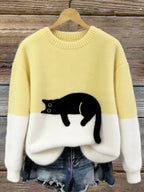 Lorea | Sweater with cat print