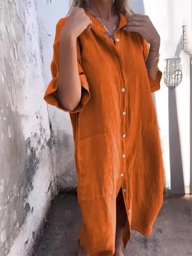 Calinda | BUTTON-UP DRESS