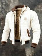 Nathaniel | Sherpa-Lined Waffle Jacket