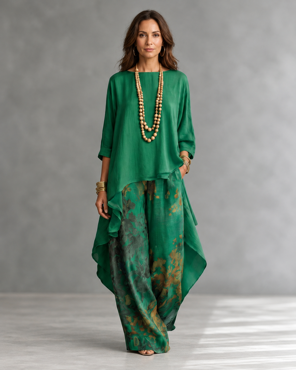 Cariola | Asymmetrical Tunic two-Piece Set