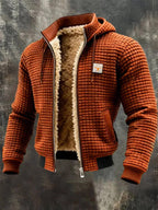 Nathaniel | Sherpa-Lined Waffle Jacket