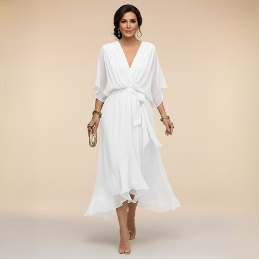 Montserrat | Robe à décolleté en V