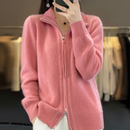 Luna | Elegant knit zip-up cardigan