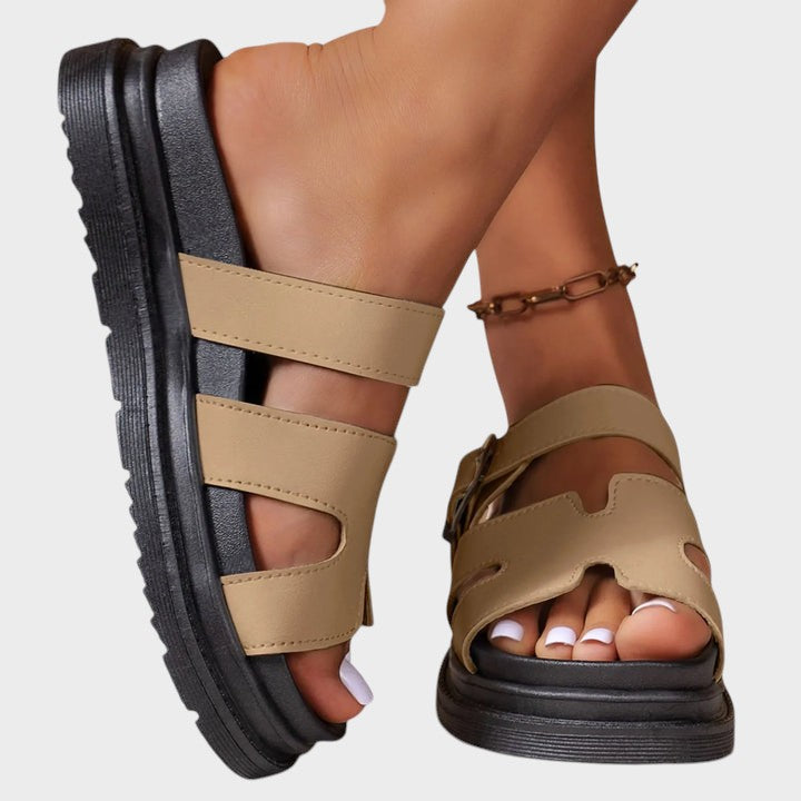 Elvanna | Sandales orthopédiques avec design en H