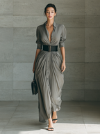 Zahara | Long Pleated Dress