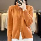 Luna | Elegant knit zip-up cardigan