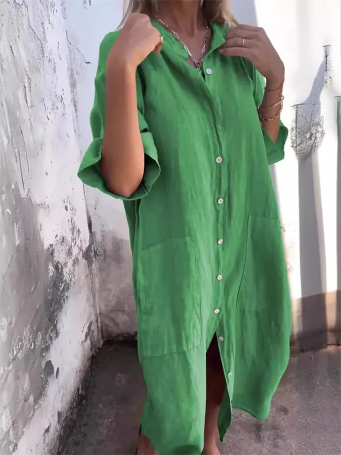 Calinda | BUTTON-UP DRESS