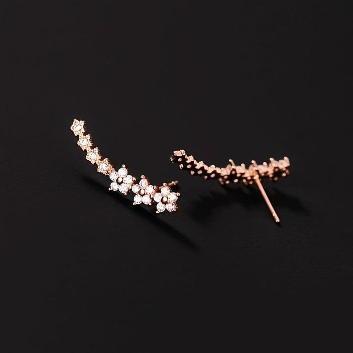 Boucles d'oreilles intemporelles en forme de fleur