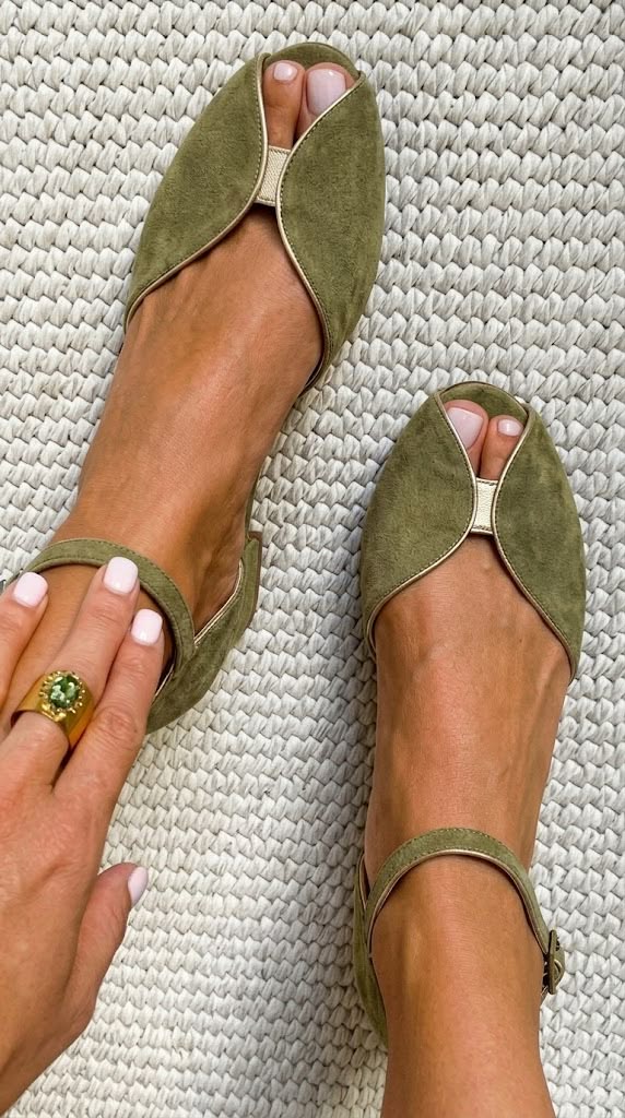 Olivia | Élégantes sandales vert sauge
