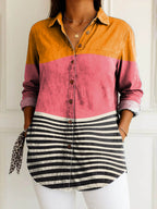 Camille | Vibrant Striped Blouse