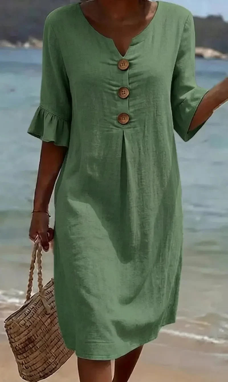 Amaia | Elegant linen dress