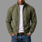 Thatcher | Suede Bomber Jacket