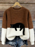 Lorea | Sweater with cat print