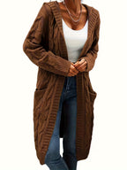Harper | Long Hooded Cardigan