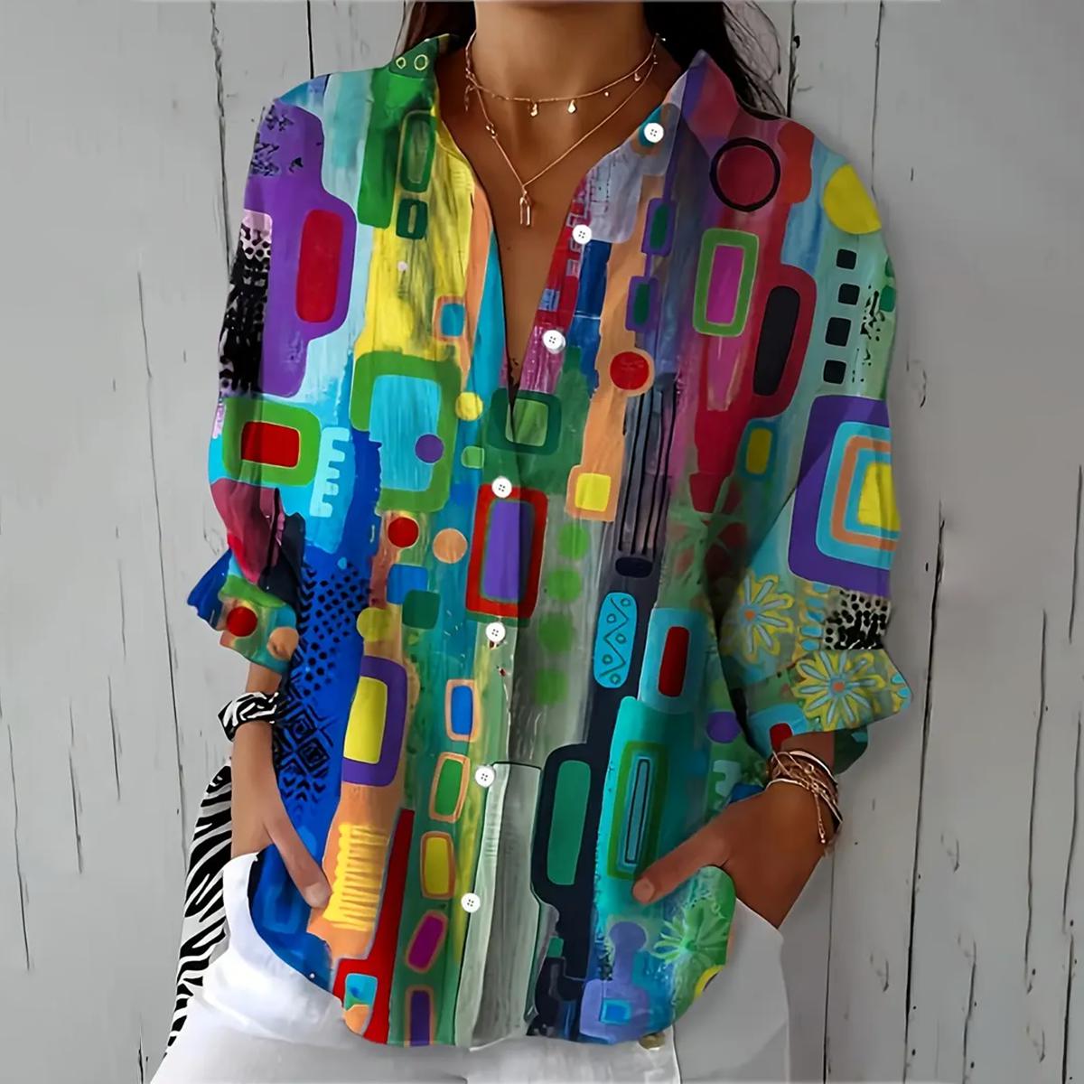 Freja | Abstract Blouse