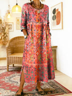 Catherine | Elegant Printed Dress